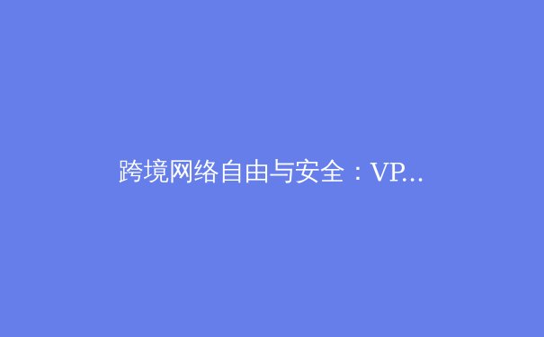 跨境网络自由与安全：VPN技术演进、合规策略与未来展望 - 3
