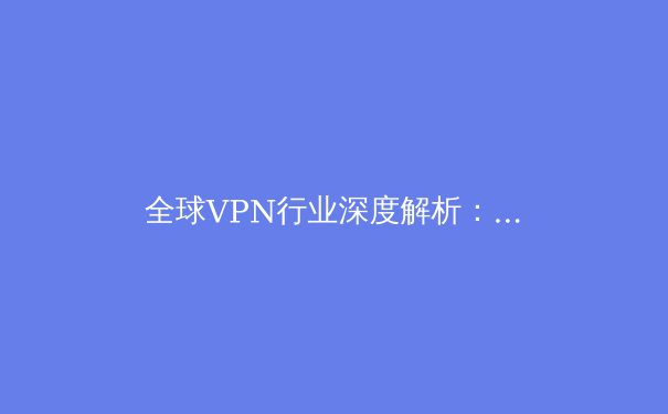 全球VPN行业深度解析：2024年隐私保护、技术趋势与法律合规全景图 - 4
