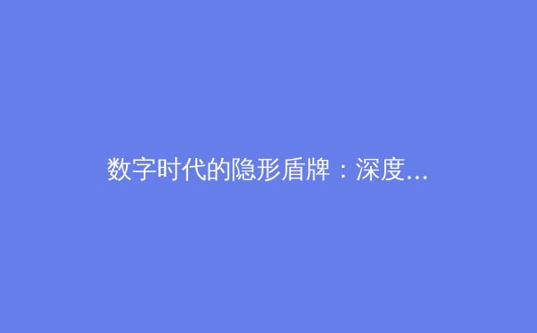 数字时代的隐形盾牌：深度解析VPN技术演进与未来趋势 - 2